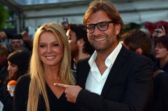 Ulla Sandrock with her husband, Jurgen Klopp.